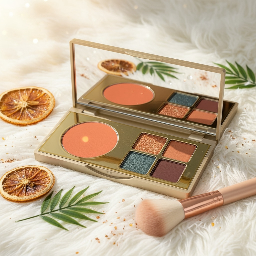 Stila Color Cocktail Travel Cheek Lip Eye Palette Tequila Sunrise NIB Discontinu